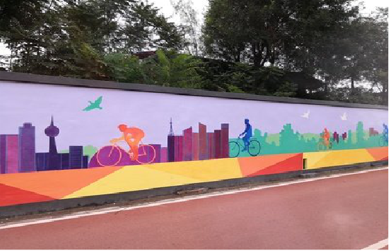 广汉墙体彩绘-围墙