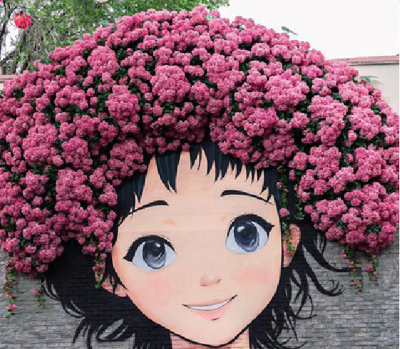 广汉墙体彩绘-网红墙打卡