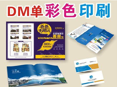 广汉单页印刷,色彩搭配简单。