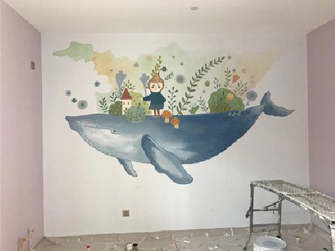 广汉手绘墙的特点及优势。